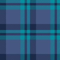 Classic tartan pattern in shades of blue and teal. Textile design, suitable for fashion, interiors, or backgrounds. Timeless, elegant, and versatile. vector