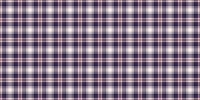 Elegant seamless plaid pattern in soft purple, pink, and white. Perfect for textile design, website backgrounds, or fashion illustrations. Subtle texture adds sophistication and visual interest. vector