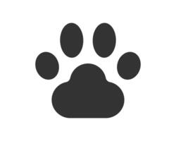 Animals paw print design. A perfect graphic element symbolizing pets, nature, and veterinary services. Great for logos, branding, and creative projects. vector