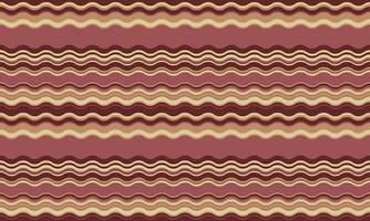 Elegant wavy stripes in autumnal hues create a sophisticated, retroinspired pattern perfect for textile design, website backgrounds, or branding. vector