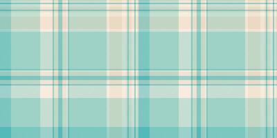 Serene teal and cream plaid pattern. Perfect for textile design, website backgrounds, or packaging. This soft, subtle texture evokes feelings of calm and tranquility. vector