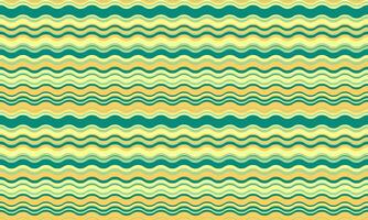 Vibrant wavy stripes in calming pastel greens and yellows create a cheerful, seamless pattern. vector