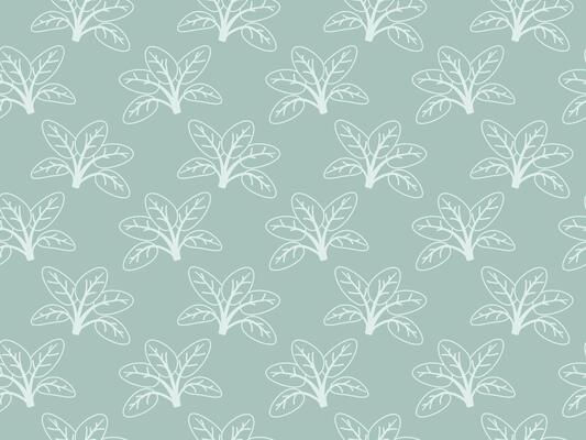 Elegant pastel green seamless pattern featuring a repeating motif of stylized leafy plants. Perfect for textile design, wallpaper, branding, or website backgrounds.