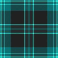 Stylish teal and black plaid pattern. Perfect for textile design, fashion, website backgrounds, or any project needing a modern, geometric texture. vector