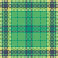 Vibrant green and yellow plaid pattern. Perfect for textile design, fashion, or website backgrounds. This seamless texture offers a fresh, springlike feel and evokes a sense of nature and warmth. vector