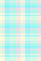 Pastel plaid pattern. Delicate, cheerful design featuring soft blue, pink, and yellow hues. Ideal for backgrounds, textiles, packaging, and branding projects conveying serenity and sweetness. vector