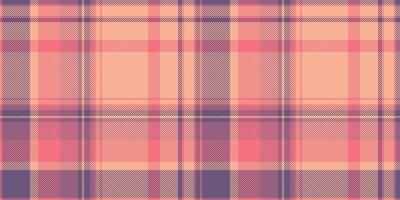 Soft peach and dusky rose plaid pattern. Perfect for textile design, apparel, or website backgrounds. Subtle texture adds warmth and a touch of vintage charm. vector
