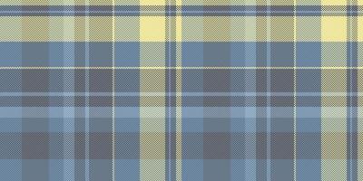 Subtle pastel plaid pattern in calming blues and yellows. Perfect for textile design, website backgrounds, or packaging. Evokes feelings of serenity and understated elegance. vector