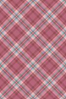 Cosy textile tartan texture, tiny pattern seamless plaid. Velvet fabric check background in red and light colors. vector