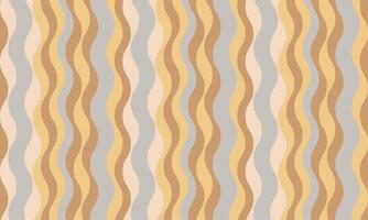 Abstract wavy stripes pattern in calming earth tones. Perfect for backgrounds, textiles, website design, or any project needing a touch of modern retro style. vector