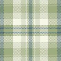 Subtle green and cream plaid pattern. Elegant texture ideal for apparel, home decor, or website backgrounds. Evokes feelings of calmness and sophistication. vector