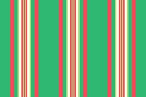Bedding background stripe vertical, iconic textile seamless . Sparse fabric lines pattern texture in green and red colors. vector
