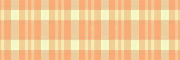 Soft peach and cream plaid pattern. Perfect for backgrounds, textiles, or website designs. Subtle texture and calming color palette evoke feelings of warmth and comfort. vector