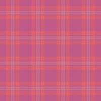 Sexual background seamless tartan, platform textile pattern fabric. Modern check plaid texture in red and pink colors. vector