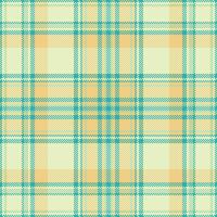 Elegant pastel plaid pattern in teal and beige. Perfect for textile designs, website backgrounds, or stationery. This subtle yet stylish design evokes a feeling of calm and sophistication. vector