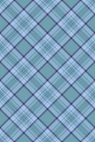 Elegant pastel blue and purple plaid pattern. Perfect for textile design, wallpaper, wrapping paper, or scrapbooking projects. This seamless texture evokes a sense of calm and sophistication. vector