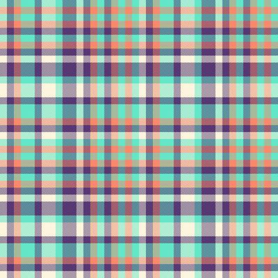Vibrant pastel plaid pattern. Ideal for textile designs, website backgrounds, or fashion projects. This cheerful, seamless texture evokes feelings of spring and summer.