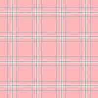 Delightful pastel pink plaid pattern. Perfect for adding a touch of feminine charm to websites, packaging, or textile designs. vector