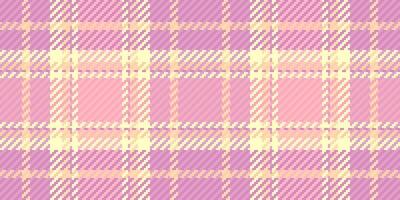Soft pastel pink and yellow plaid pattern. Ideal for textile design, fashion, home decor, and website backgrounds. This delicate, seamless texture evokes feelings of warmth and comfort. vector