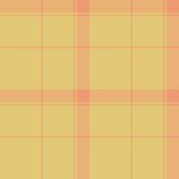 Subtle peach and golden yellow plaid pattern. Perfect for backgrounds, textiles, or website design. Evokes feelings of warmth, comfort, and understated elegance. vector