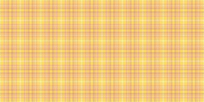 Soft, pastel yellow and peach plaid pattern. Perfect for backgrounds, textile designs, and crafting projects. This seamless texture evokes feelings of warmth and comfort. vector
