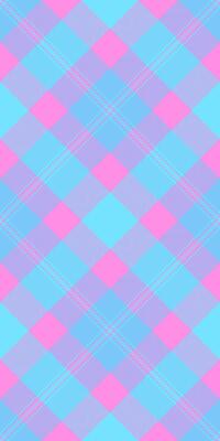 Tailor textile seamless plaid, christmas ornament check background fabric. Fibrous tartan pattern texture in cyan and pink colors.