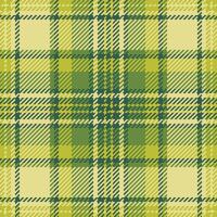 Detailed plaid pattern in varied green hues. Traditional textile design with a modern color twist. Use for backgrounds, apparel, or graphic design. vector