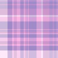 Pastel plaid pattern in pink and lavender. A versatile texture. Use as background for design, fashion, or textiles projects. Soft, feminine, and appealing. vector