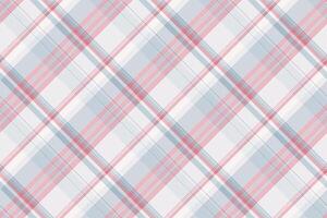 Elegant plaid pattern featuring soft blue and rose hues. Versatile textile design for backgrounds, fabrics, or textures, evoking warmth and traditional style. vector