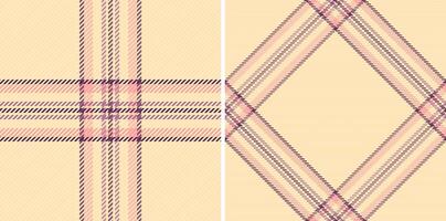 Elegant pastel plaid patterns, perfect for textile design, fashion, and website backgrounds. Two seamless designs offer versatile options for creating stylish and sophisticated visuals. vector