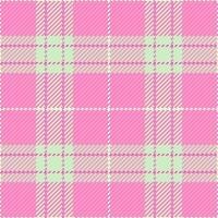 Delightful pink and mint green plaid pattern. Perfect for textile design, fashion, scrapbooking, or website backgrounds. This charming, seamless texture evokes feelings of spring and femininity. vector