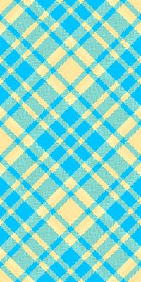 Vibrant blue and beige plaid pattern. Perfect for textile designs, website backgrounds, or packaging. This cheerful, geometric design evokes feelings of freshness and optimism.