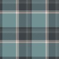 Classic tartan pattern in muted blues and grays. Seamless textile design evoking tradition and style. Ideal for backgrounds, textures, or apparel projects. vector
