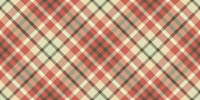Elegant diagonal plaid pattern in muted red, beige, and grey tones. Perfect for textile design, website backgrounds, or scrapbooking. Subtle texture adds visual interest. vector