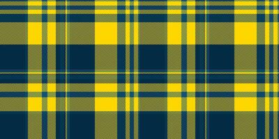 Vibrant yellow and navy plaid pattern. Perfect for textile designs, fashion, backgrounds, or website design. This bold, geometric texture evokes feelings of warmth and style. vector