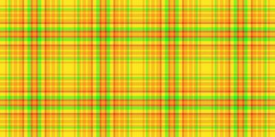 Vibrant yellow, orange, and lime green plaid pattern. Perfect for backgrounds, textiles, or website design. This cheerful, energetic design evokes feelings of summer, energy, and optimism. vector