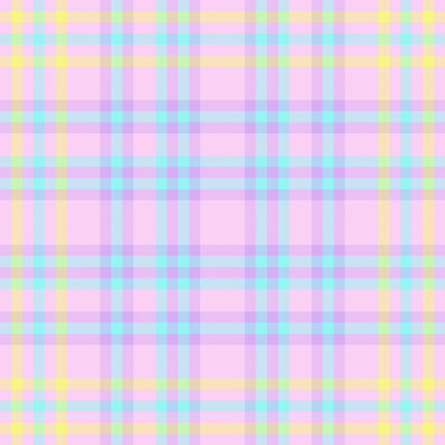 Pastel plaid pattern. Soft, dreamy colors create a cheerful, whimsical mood perfect for backgrounds, textiles, or stationery. Ideal for projects needing a light, playful aesthetic.