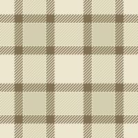 Elegant beige and brown plaid pattern. Perfect for textile design, autumnal themes, or creating a rustic, cozy aesthetic. Versatile for website backgrounds, apparel prints, or packaging. vector
