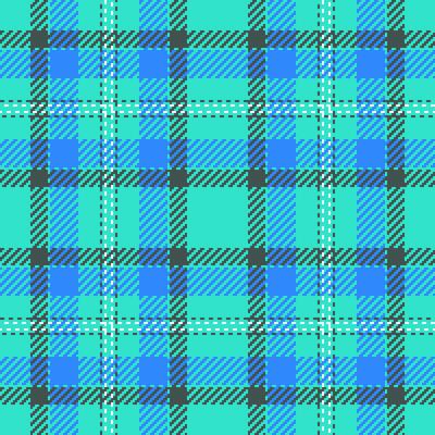 Vibrant plaid pattern in cool blue and turquoise hues. Retro, classic, and modern. Versatile for backgrounds, textures, or creative projects. Perfect for design accents.