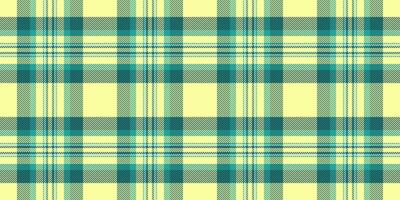 Pastel yellow and teal plaid pattern. Perfect for textile design, website backgrounds, or crafting projects. This cheerful, repeating texture evokes feelings of spring and summer. vector