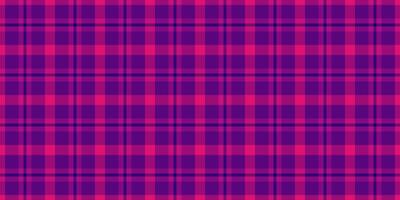 Hounds tooth check textile, old texture background fabric. Scarf pattern tartan plaid seamless in pink and magenta colors. vector