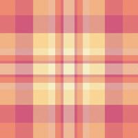 Soft pastel plaid pattern in peach, coral, and cream. Ideal for textile designs, website backgrounds, or crafting projects. This calming, versatile image evokes feelings of warmth and comfort. vector