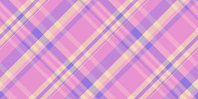 Vibrant fabric background plaid, ethnicity texture check . National tartan seamless pattern textile in pink and indigo colors. vector
