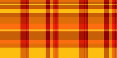 Sixties background tartan , honey texture seamless fabric. Romantic check pattern textile plaid in orange and red colors. vector