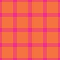 Vibrant plaid background with intersecting lines in shades of orange and pink. Cheerful, abstract, and versatile. Ideal for digital and print designs, textiles, and backdrops. vector