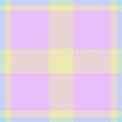 Pastel plaid pattern. Soft and gentle aesthetic with check texture in purple, yellow and blue. Textile background. Great for spring or Easter designs, or cute apparel.