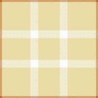 Elegant cream, white, and burnt orange plaid pattern. Perfect for textile design, website backgrounds, or crafting projects. vector