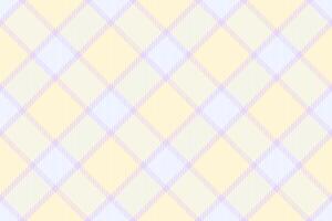 Soft pastel plaid pattern in pale yellow and lavender. Ideal for backgrounds, textiles, or website design. This delicate, repeating texture evokes feelings of calmness and serenity. vector