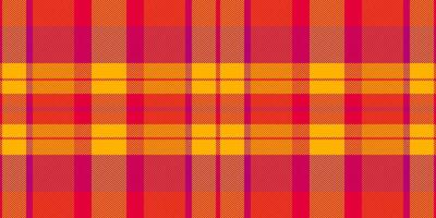 Vibrant plaid pattern in sunset hues. Perfect for textile design, website backgrounds, or seasonal branding. Bold, geometric design evokes warmth and energy. vector