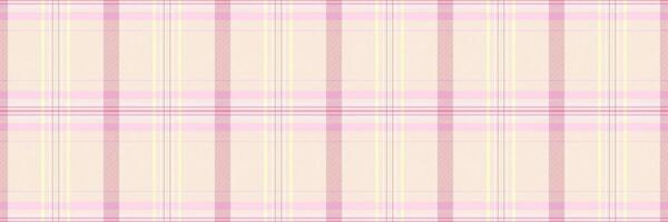 Subtle pastel pink and cream plaid pattern. Perfect for backgrounds, textiles, or feminine designs. Evokes feelings of softness, gentleness, and serenity. vector